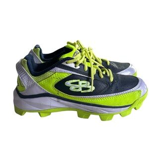 Boombah Youth Yellow and Blue cleats size‎ 6.5